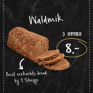 Waldmik 3 voor 8 euro.