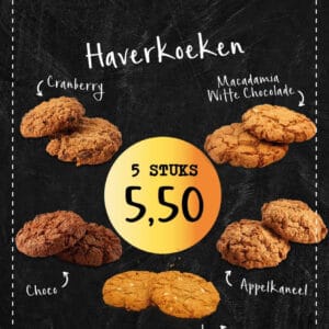 Haverkoeken 5 stuks 5,50.